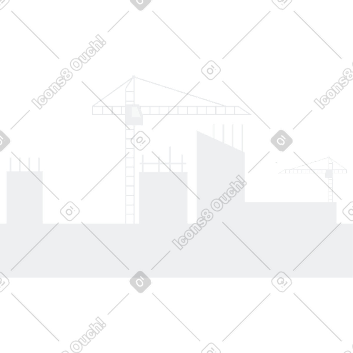 Illustration Paysage de construction dans le style Urban à télécharger aux formats PNG, SVG