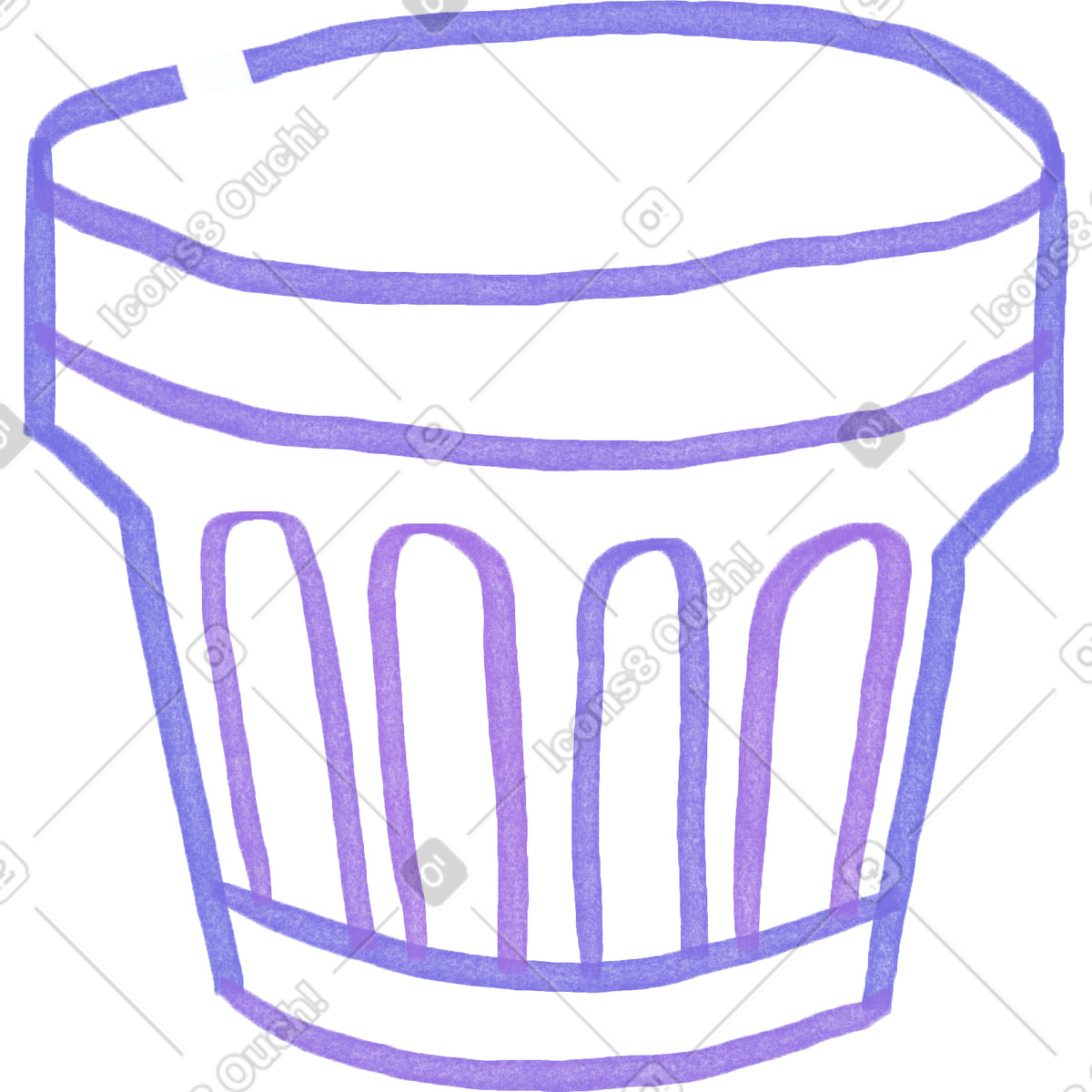 Glass illustration in Marker style download in PNG, SVG