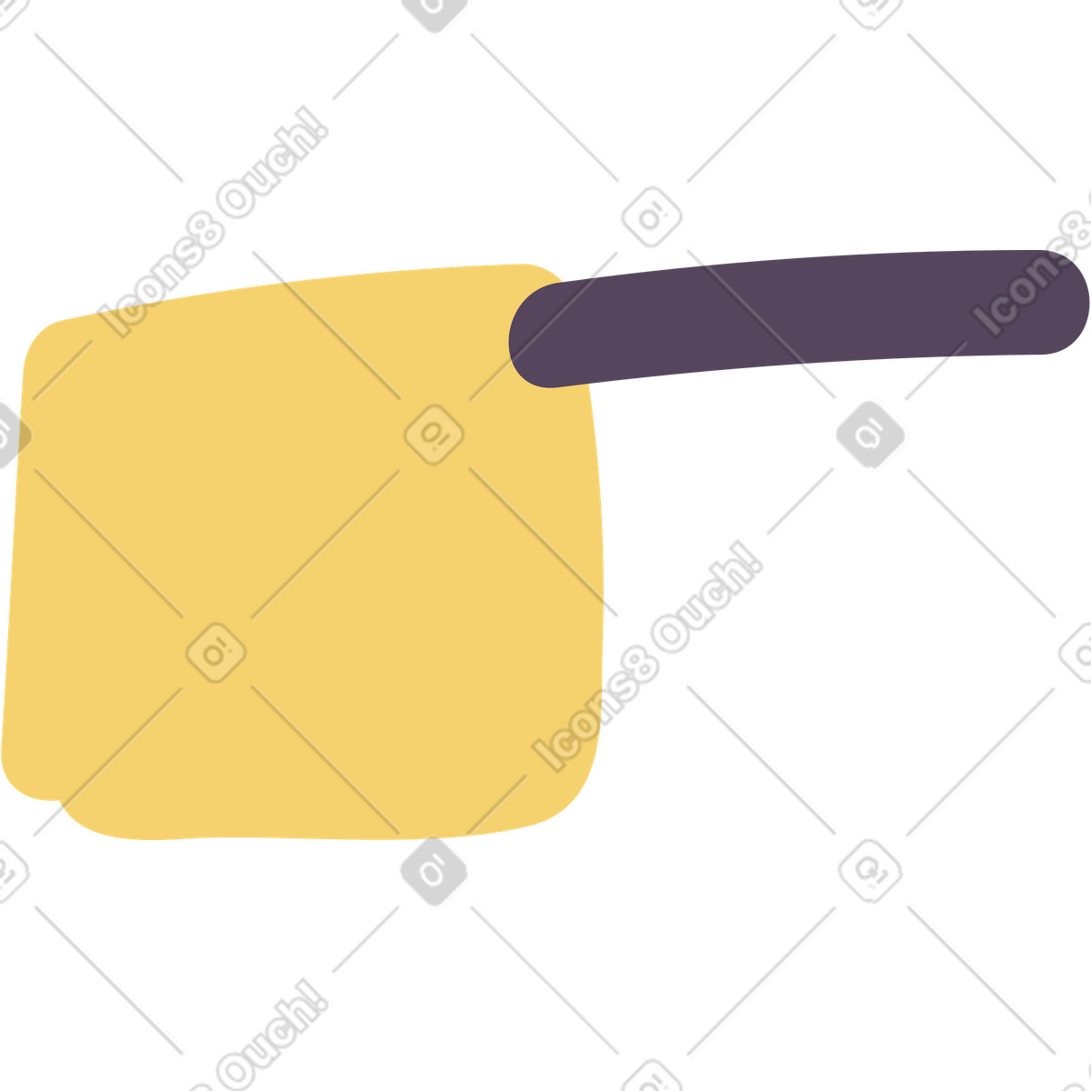 Ladle illustration in Pluto style download in PNG, SVG