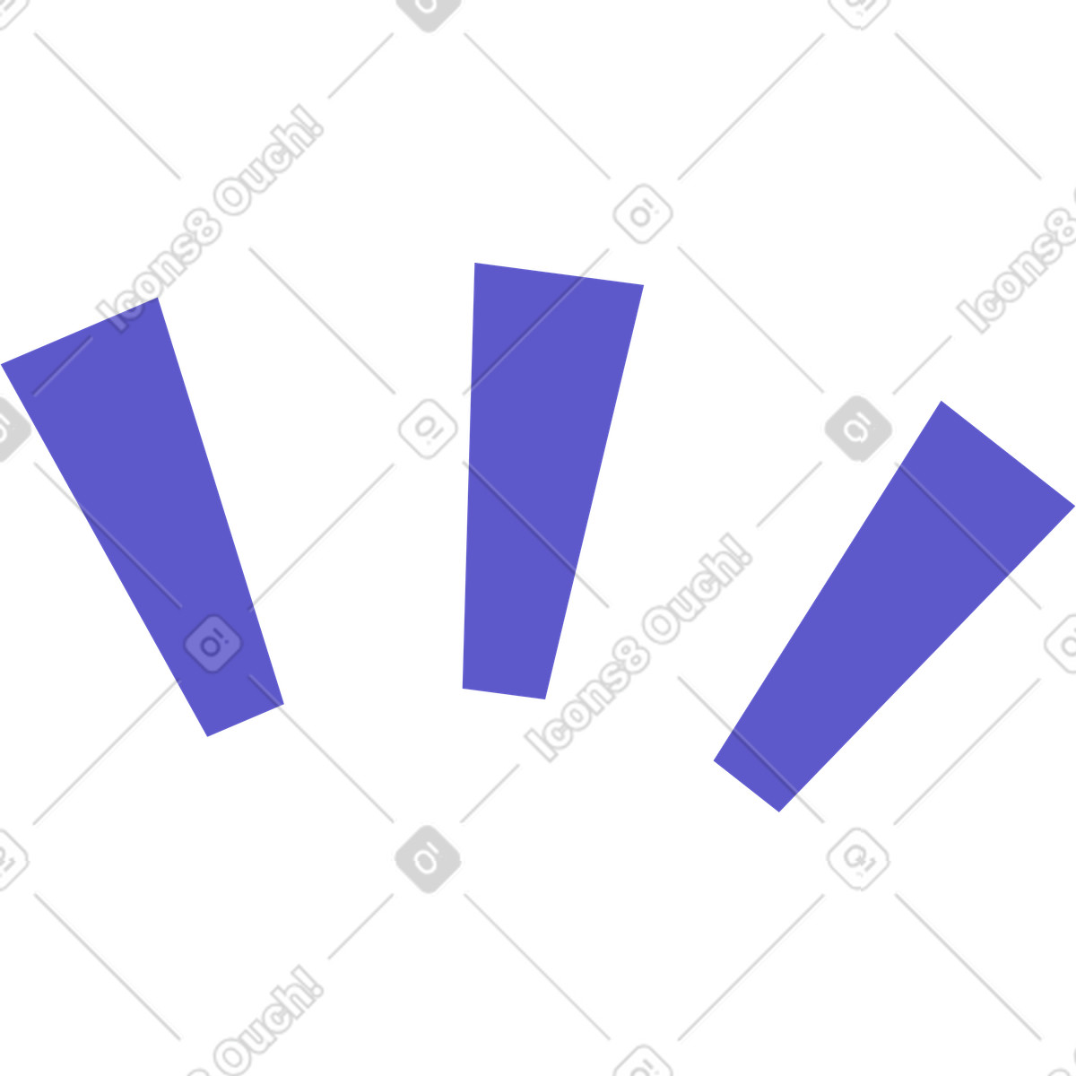 Three lines illustration in Bright style download in PNG, SVG
