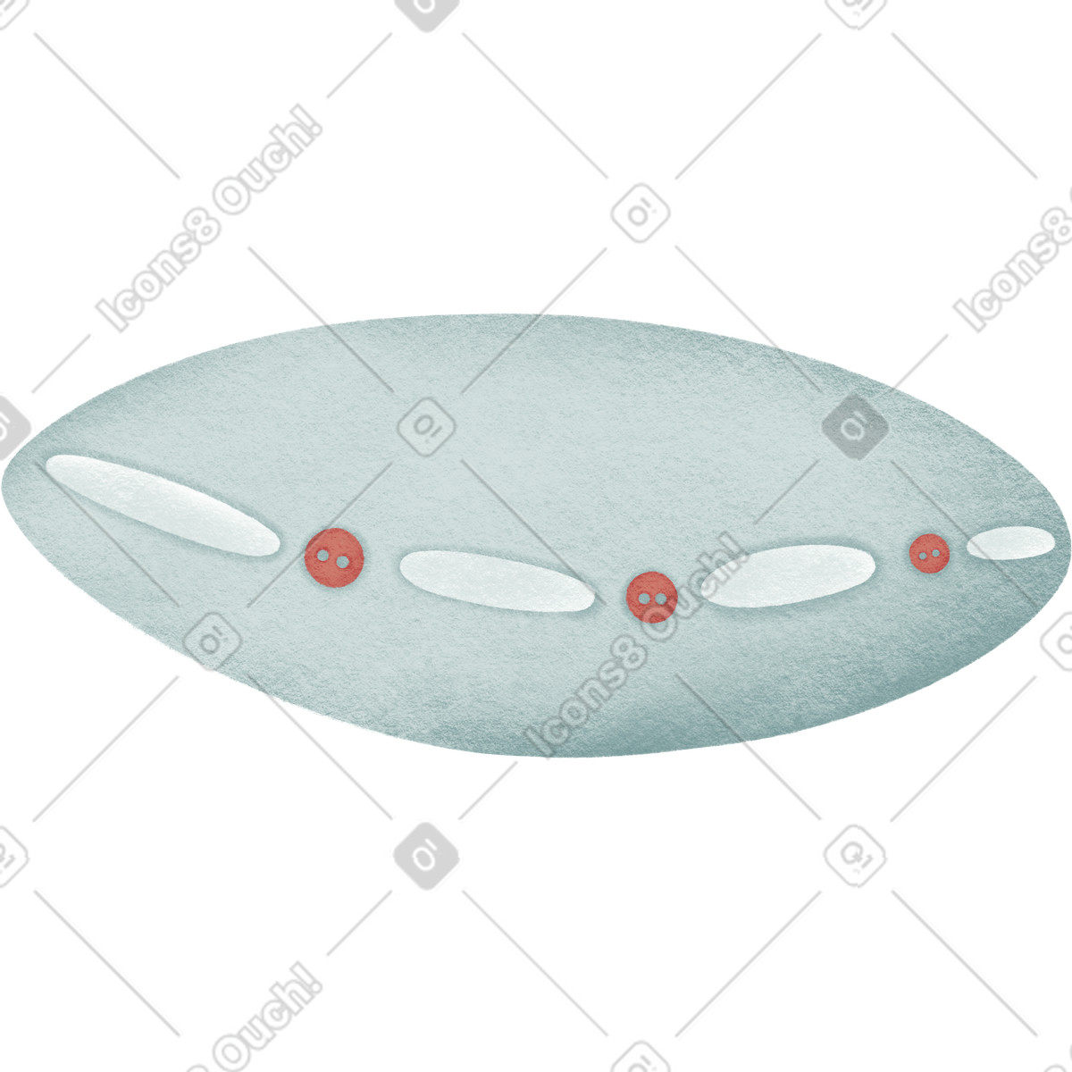 Pillow illustration in Woolly style download in PNG, SVG
