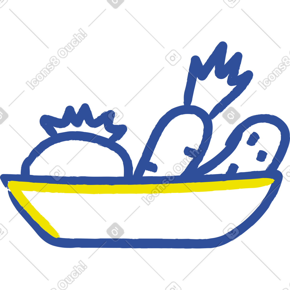 Lime スタイルの サラダ のイラストをPNG、SVG形式でダウンロード