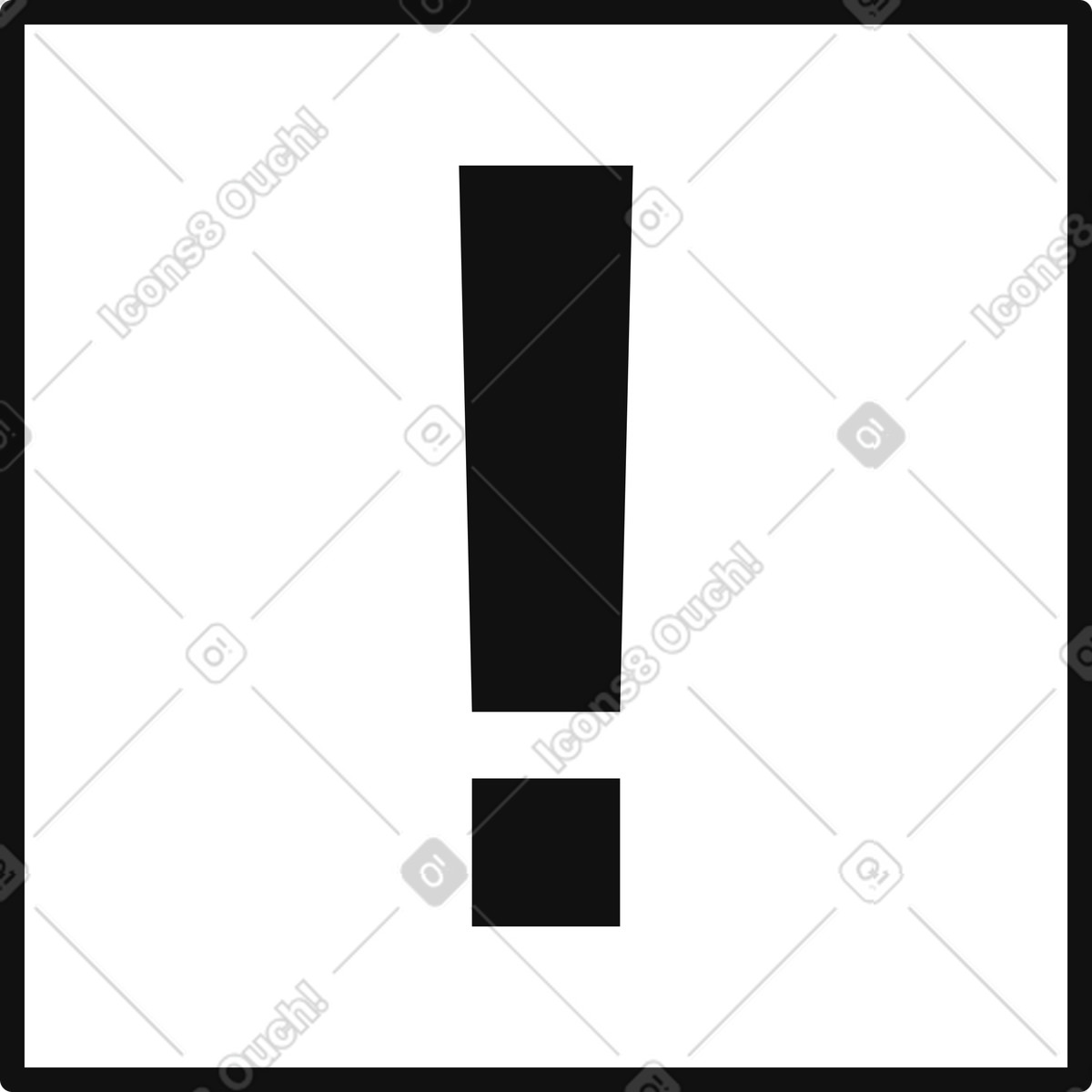 Иллюстрация Warning sign exclamation mark indicating danger risk or important notice в стиле Main — скачать в форматах PNG, SVG