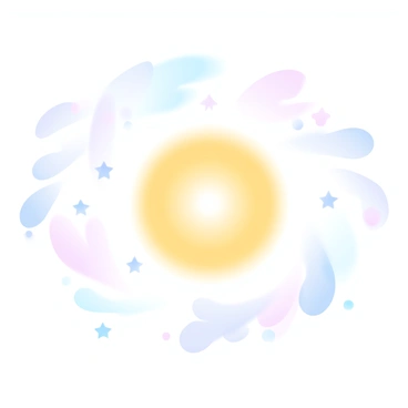 A mystical, glowing nose surrounded by tiny, twinkling stars