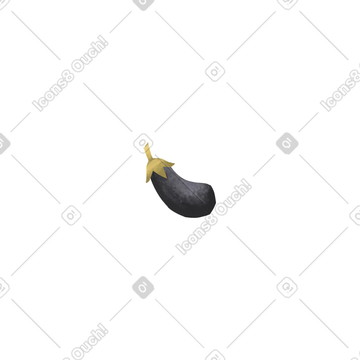 Eggplant illustration in Family style download in PNG, SVG