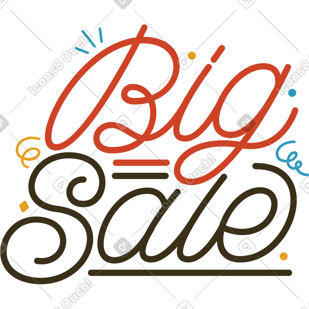 Illustration Grande vente dans le style Arabica à télécharger aux formats PNG, SVG