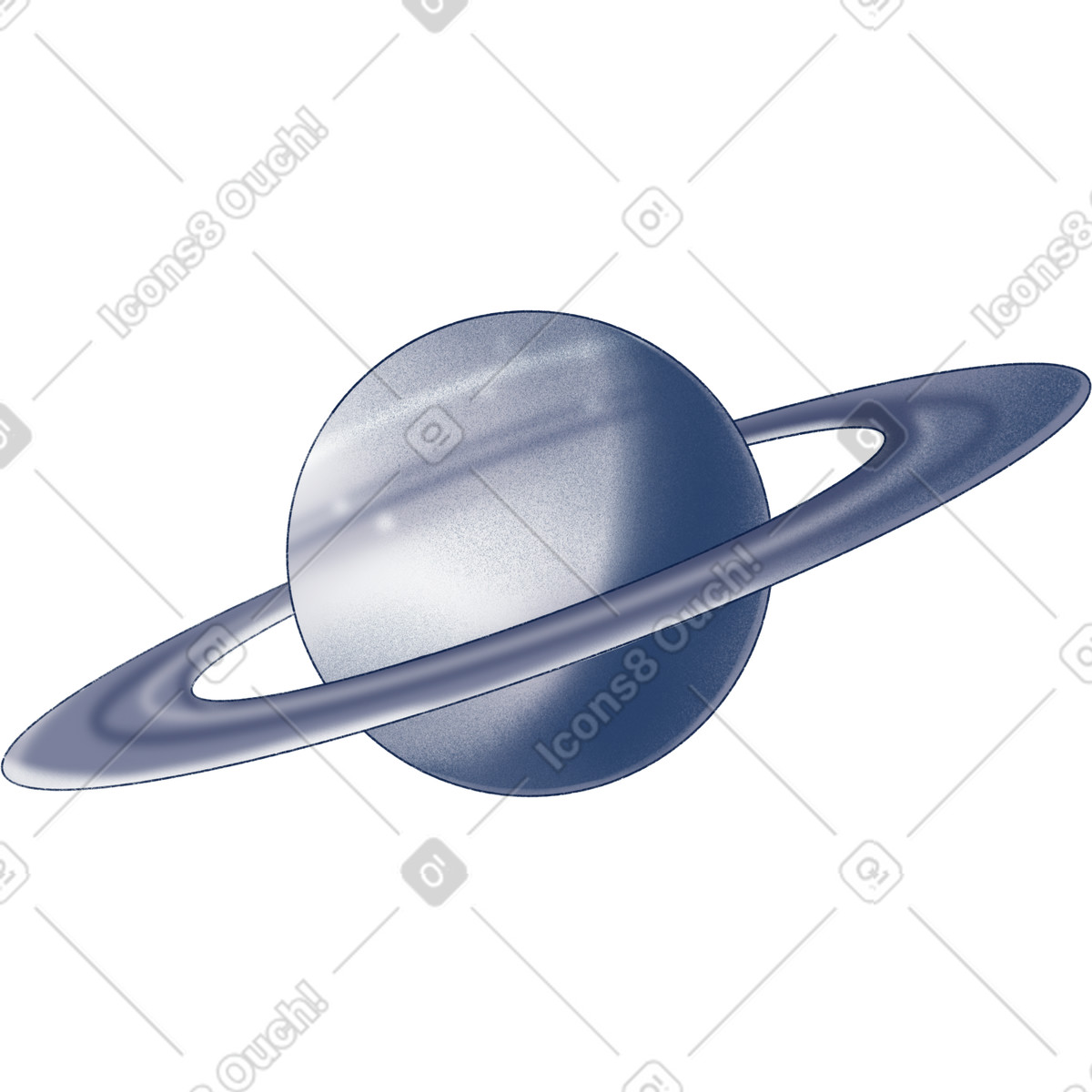 Ilustración Planet saturn en estilo Haze a descargar en PNG y SVG
