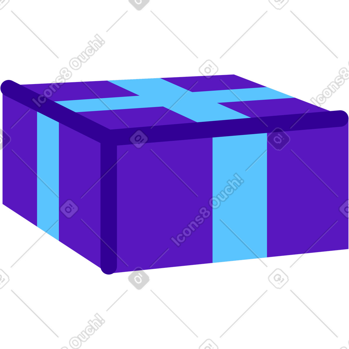 Piccola confezione regalo illustrazione in stile Active scarica in PNG, SVG