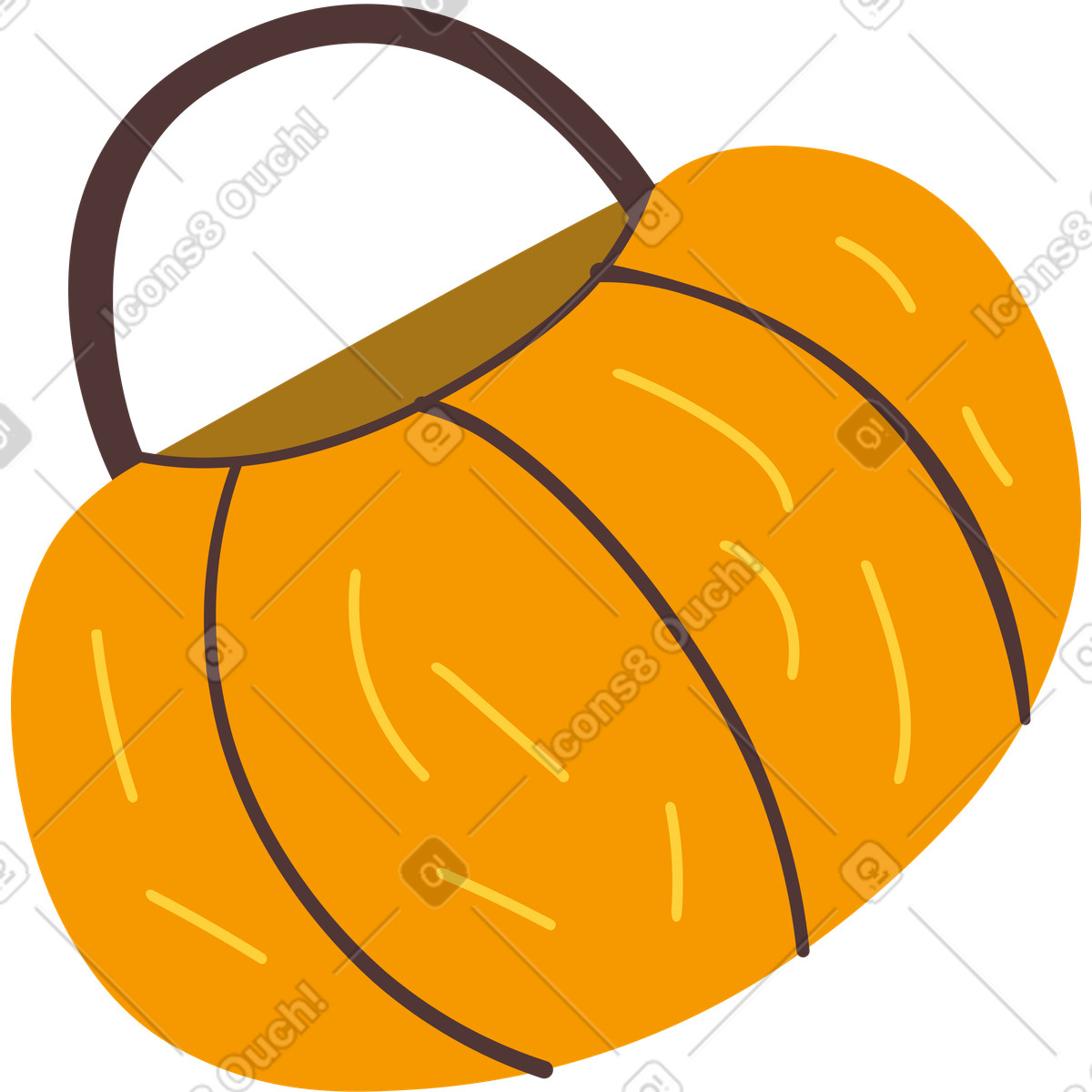 Illustration Panier de citrouille dans le style Woof à télécharger aux formats PNG, SVG