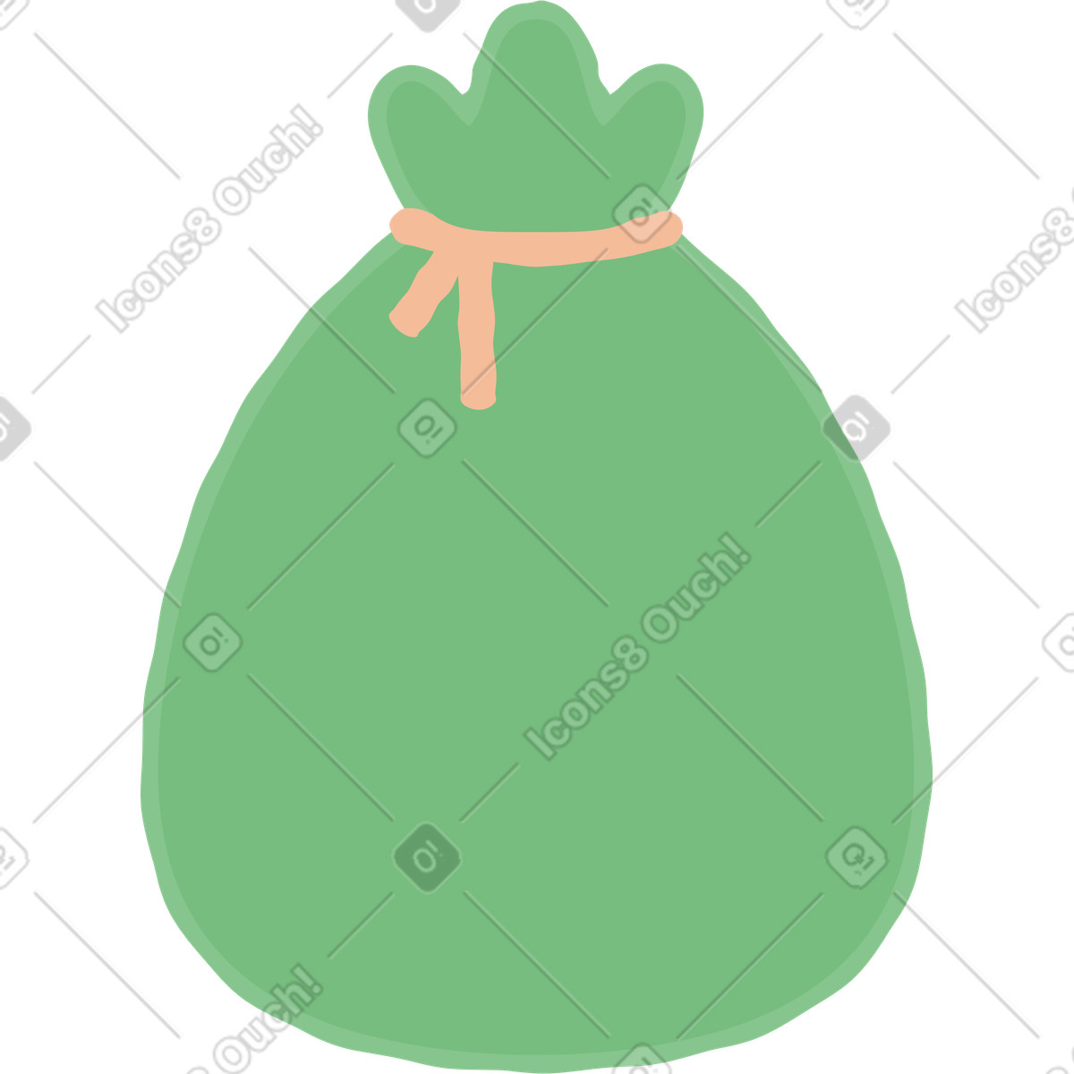 Sack illustration in Stripy style download in PNG, SVG