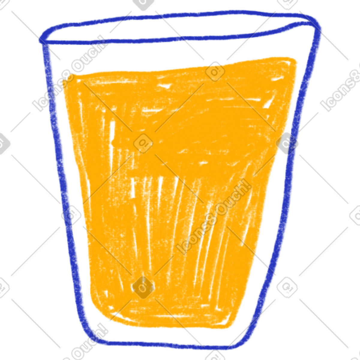 Ilustração de Suco laranja em no estilo Experimental para baixar em PNG, SVG