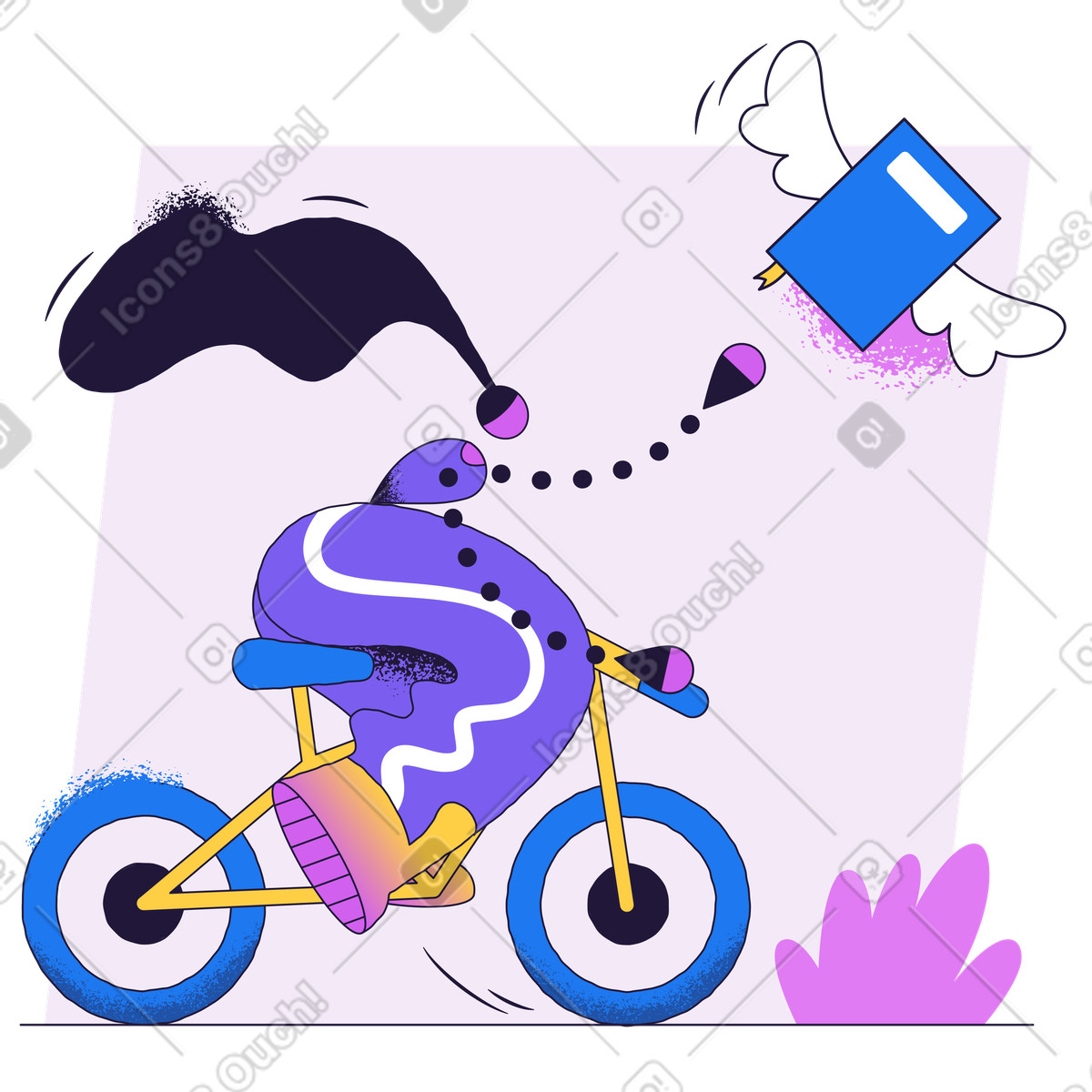 In pursuit of knowledge illustration educational clipart image available in PNG
