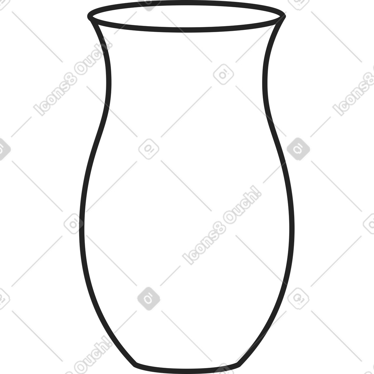 Illustration Cruche d'argile dans le style Sammy Line à télécharger aux formats PNG, SVG