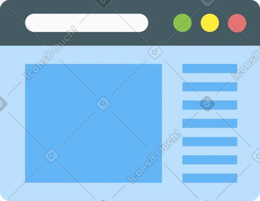Browser window PNG, SVG