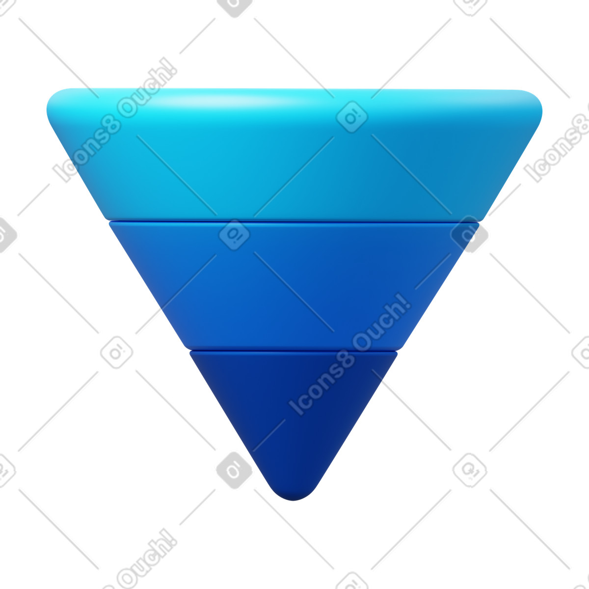 Ilustração de Pipeline vendas em no estilo 3D Fluency para baixar em PNG, SVG