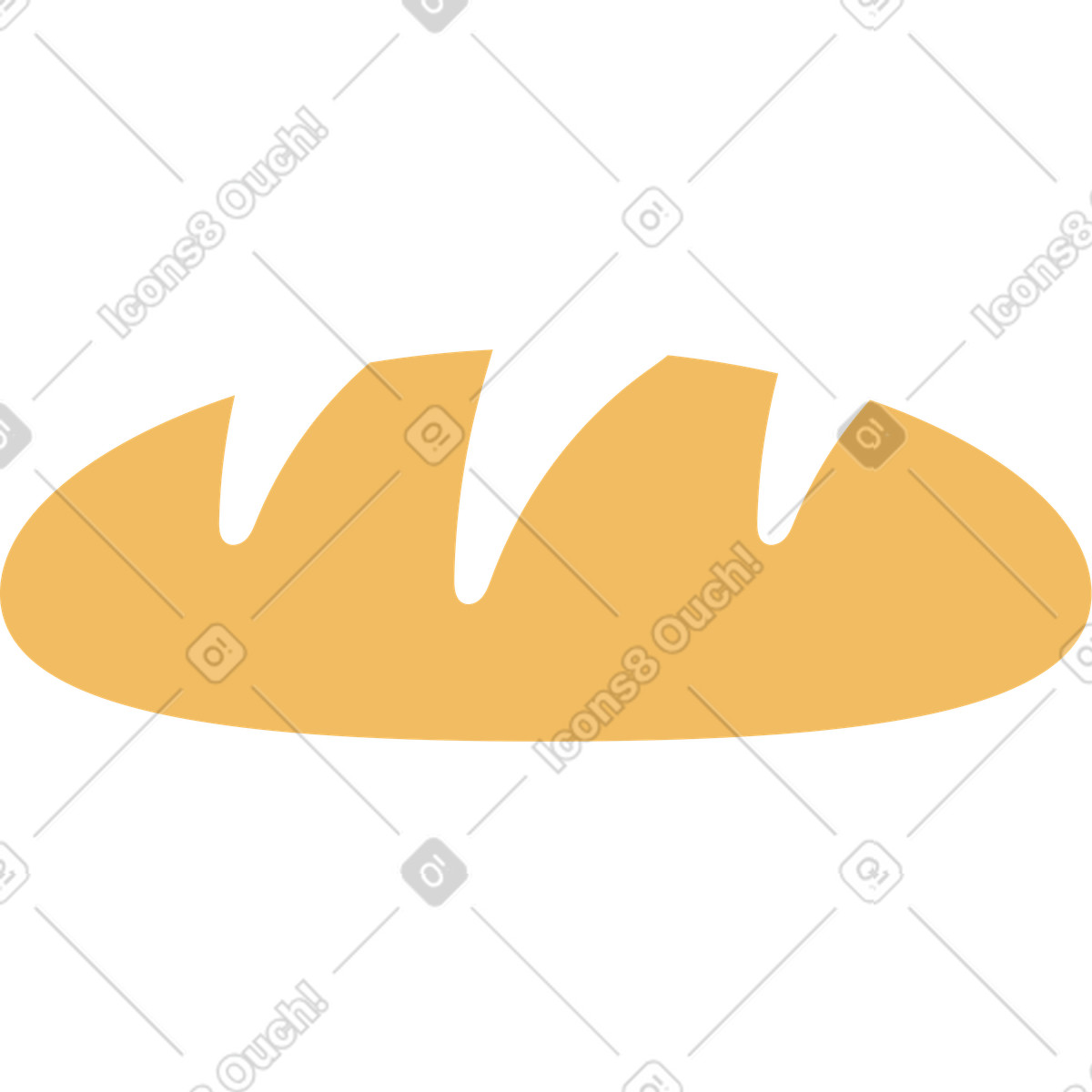 Ilustración Pan de molde en estilo Arabica a descargar en PNG y SVG