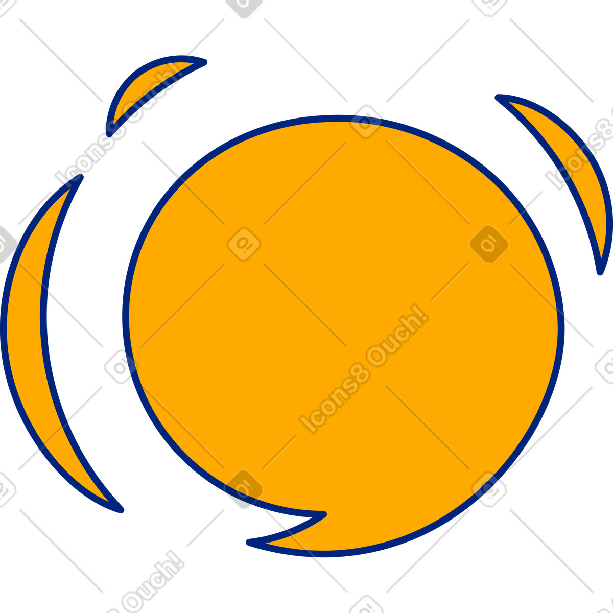 Sole illustrazione in stile Neo-Sakura scarica in PNG, SVG