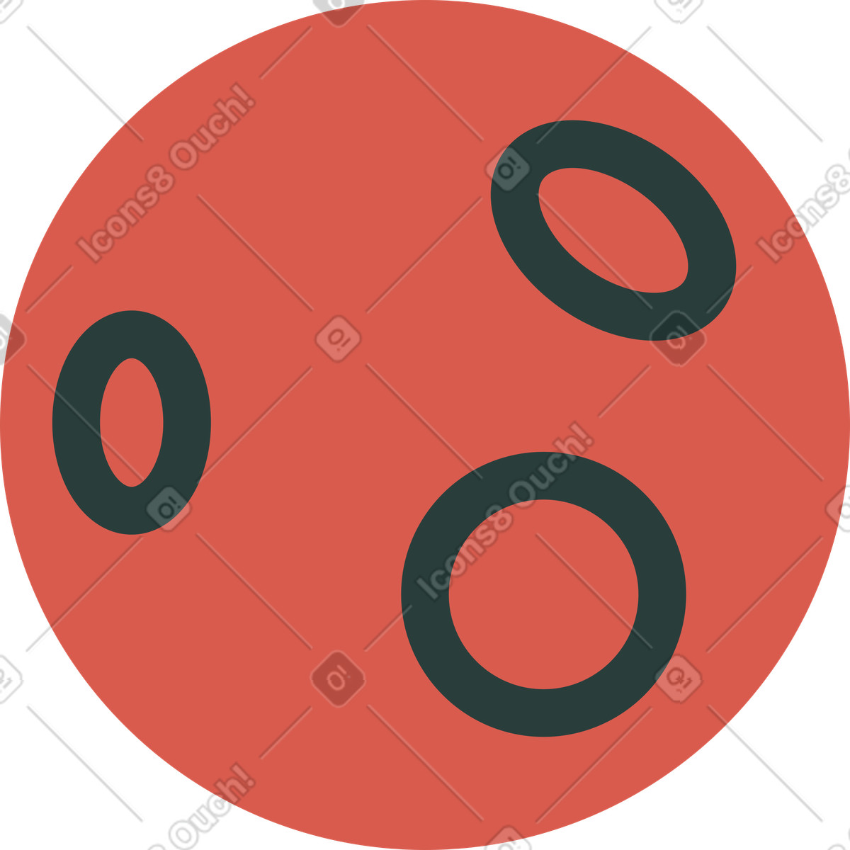 Illustration Mars dans le style Macaroni à télécharger aux formats PNG, SVG
