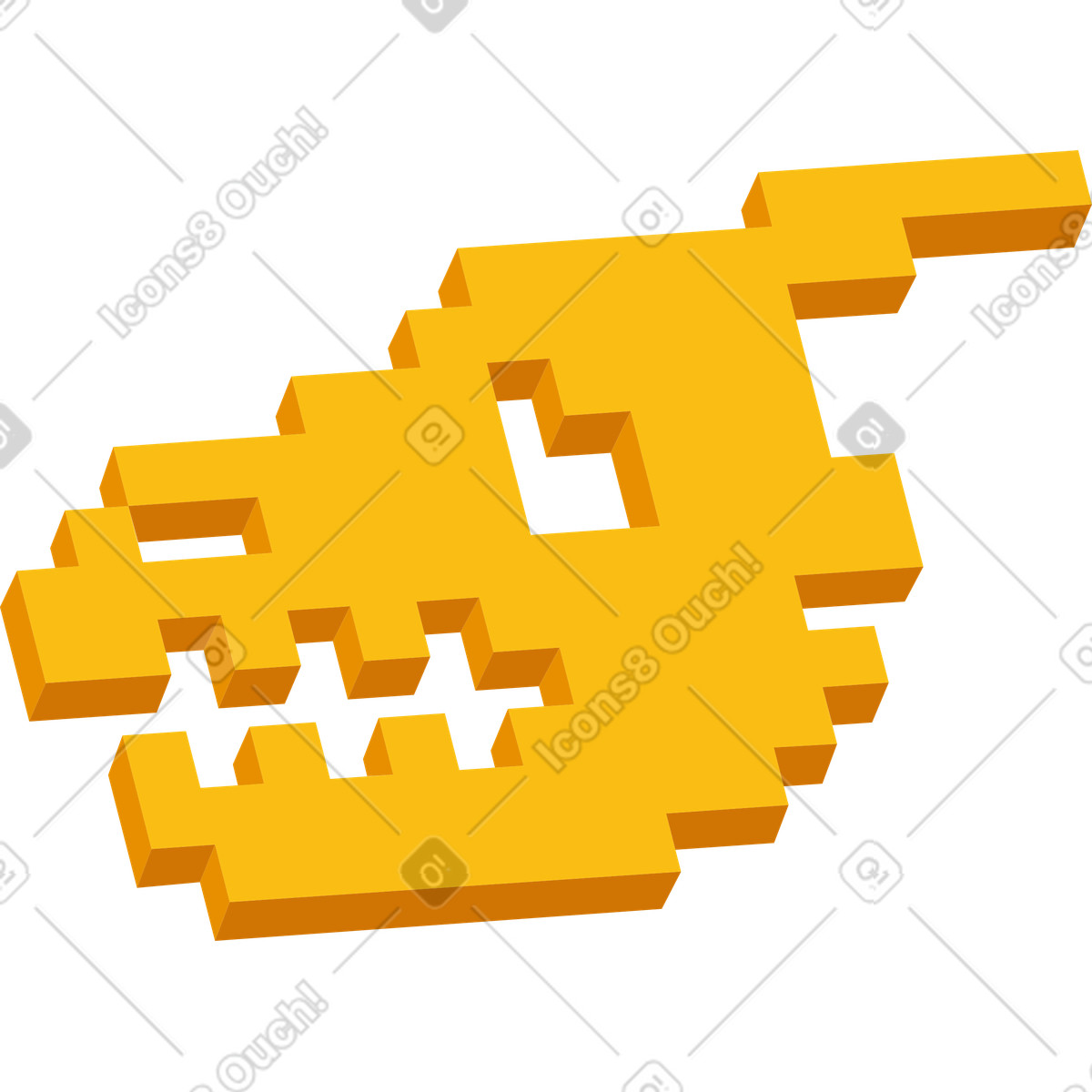 Dinosauro pixel illustrazione in stile 8bit scarica in PNG, SVG