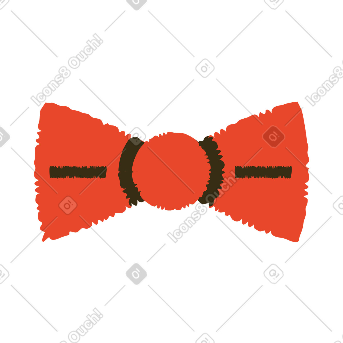 Ilustración Corbata de moño en estilo Bermuda a descargar en PNG y SVG