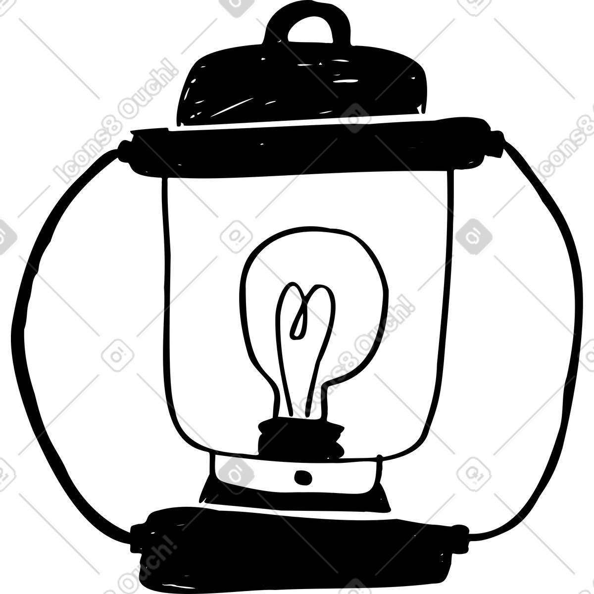 Illustration Lampe pour l'extérieur dans le style Marks à télécharger aux formats PNG, SVG