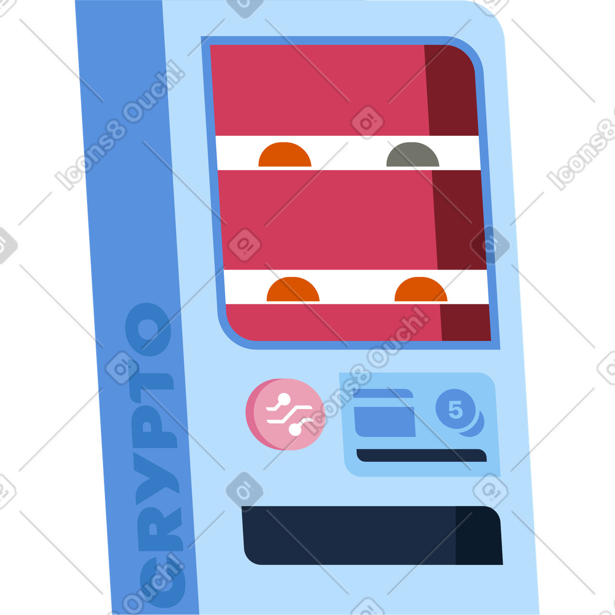 Distributore automatico illustrazione in stile Vector scarica in PNG, SVG