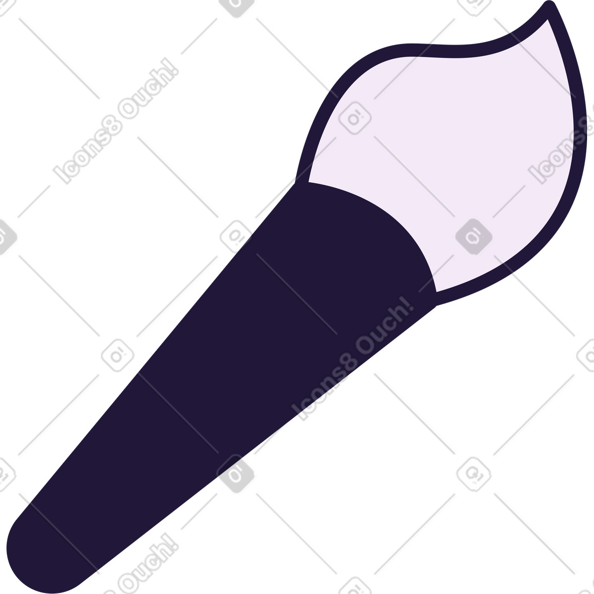 Brush illustration in Conifer style download in PNG, SVG