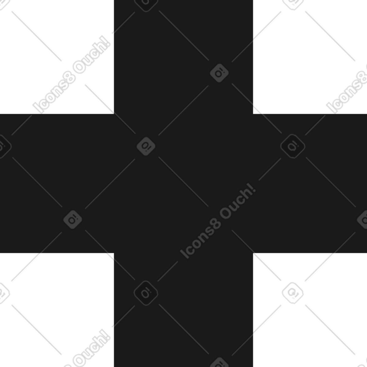 Forma a croce illustrazione in stile Taxi scarica in PNG, SVG