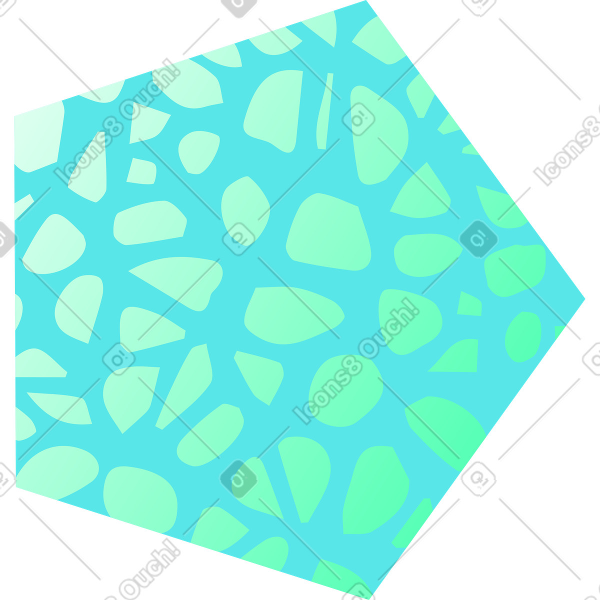 Ilustración Pentágono de textura en estilo Bright a descargar en PNG y SVG