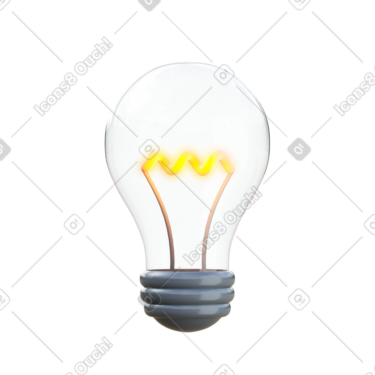 Idea animated illustration in 3D Fluency style download in GIF, Lottie (JSON), AE