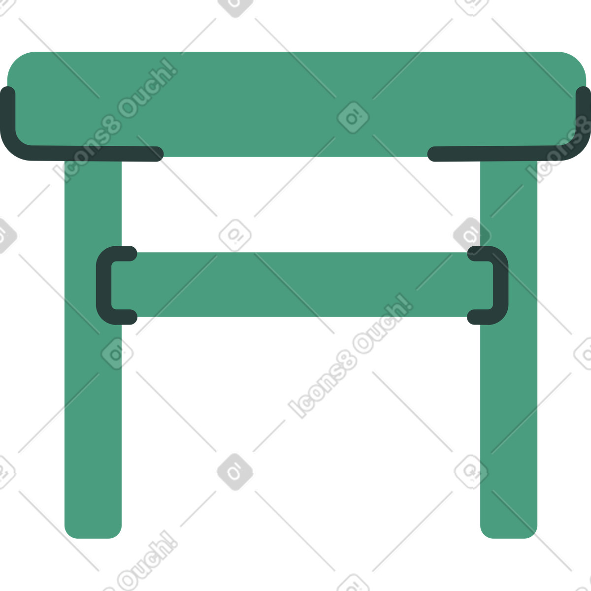 Illustration Chaise dans le style Macaroni à télécharger aux formats PNG, SVG