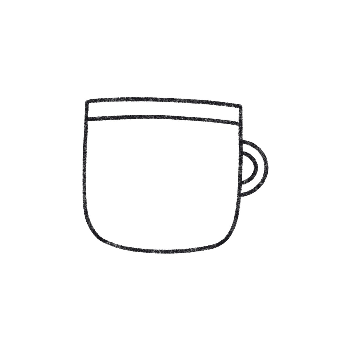 Cup illustration in Bonbon Line style download in PNG, SVG