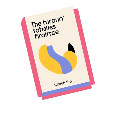 A modern book cover featuring a minimalist design with a bold, solid color background. The title of the book is prominently displayed at the top in large, modern typography. Below the title, an abstract illustration represents key themes or elements from the story, using geometric shapes in complementary colors. The author's name is positioned at the bottom, rendered in a smaller, clean font. The overall composition is sleek and visually appealing, reflecting contemporary design trends.