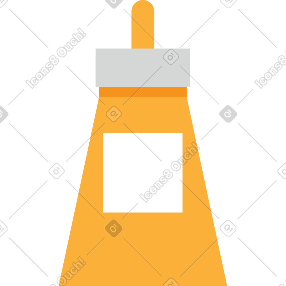 Ketchup illustration in Clip style download in PNG, SVG