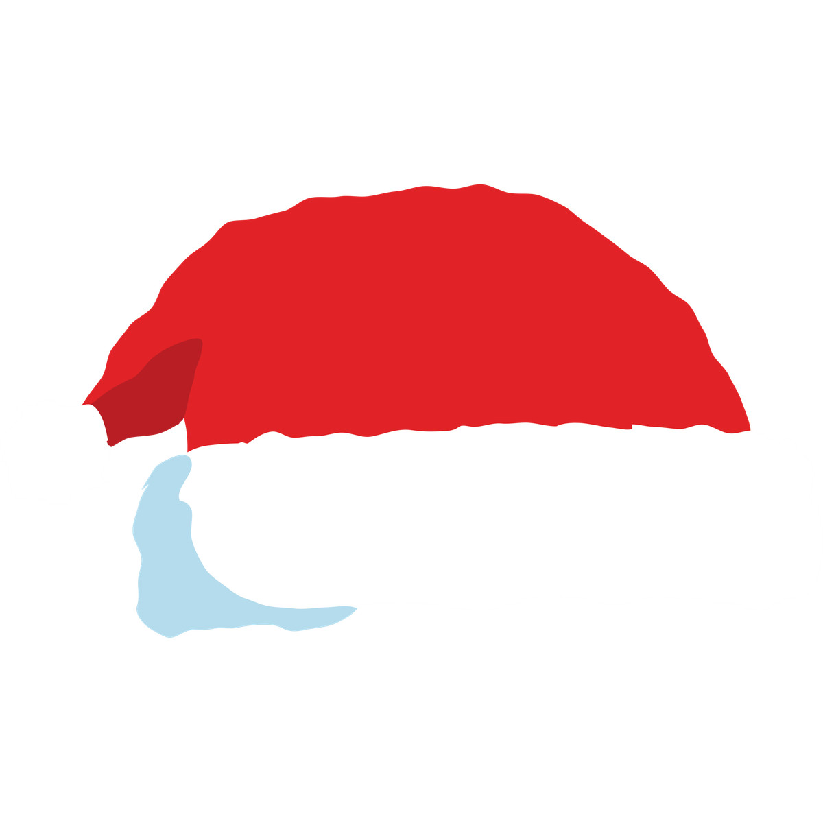 Christmas hat-Illustration im Cherry-Stil als Download in PNG, SVG