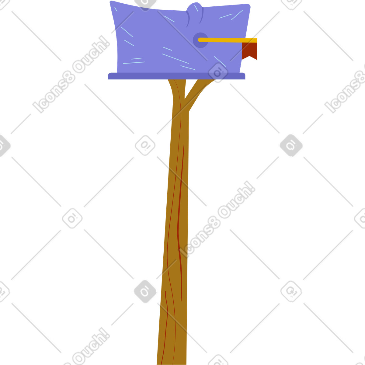 Illustration Boites aux lettres dans le style Woof à télécharger formats PNG, SVG