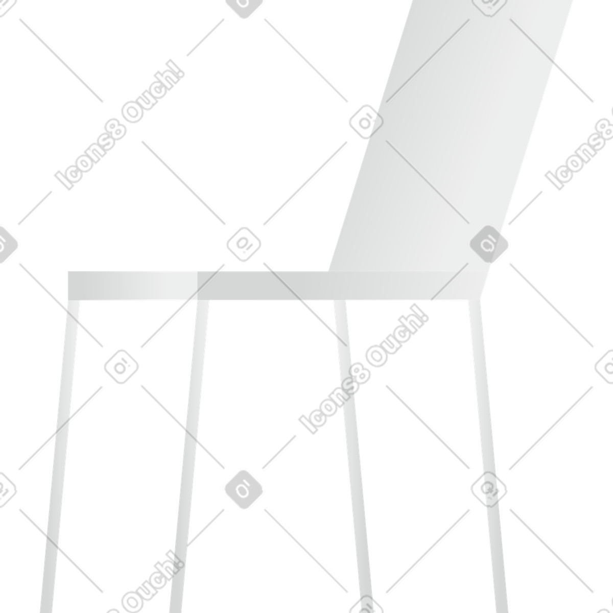 Clip スタイルの 椅子 のイラストをPNG、SVG形式でダウンロード