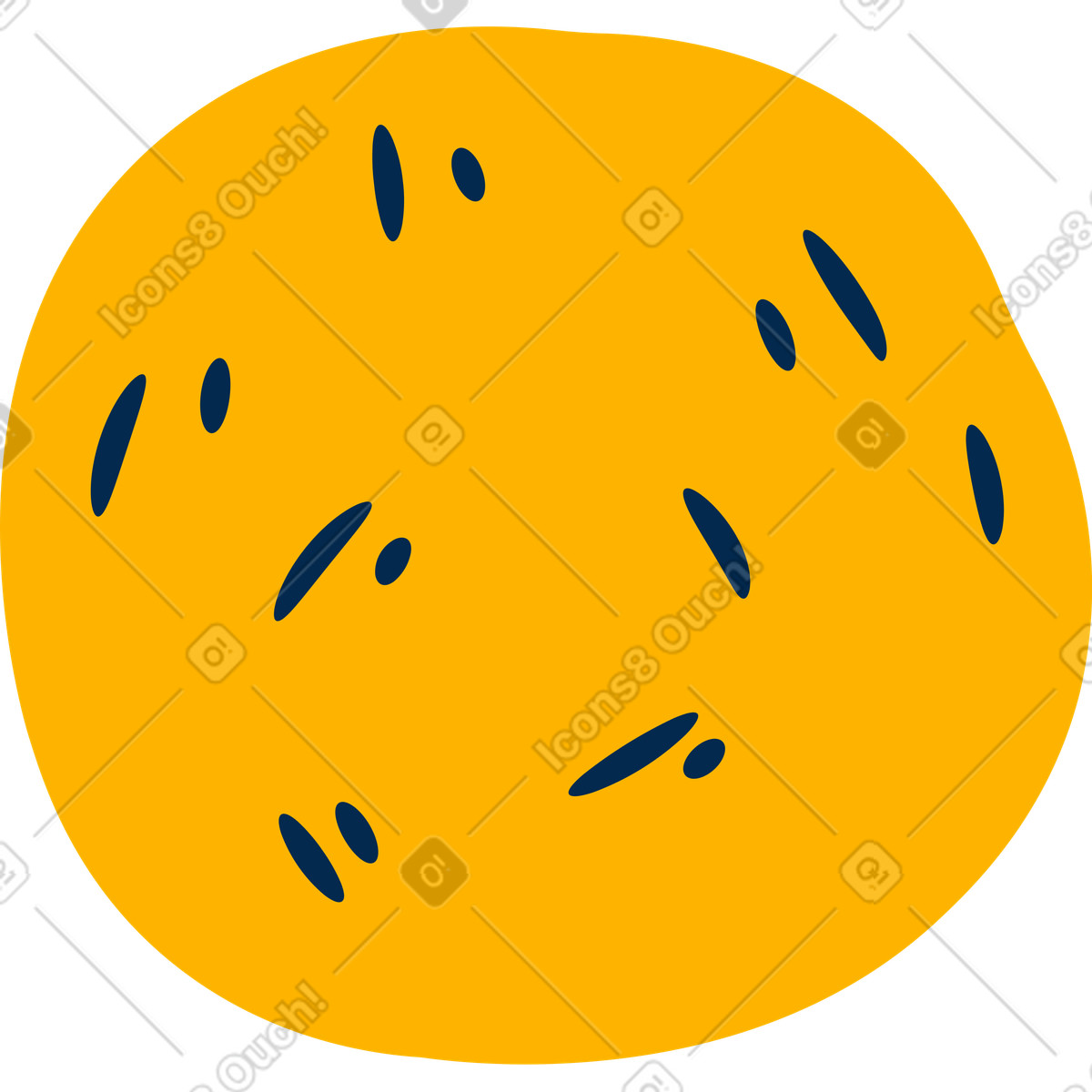 Biscotto illustrazione in stile Flame scarica in PNG, SVG