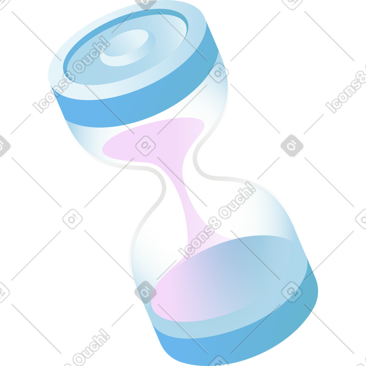 Illustration Sablier dans le style Airy à télécharger aux formats PNG, SVG
