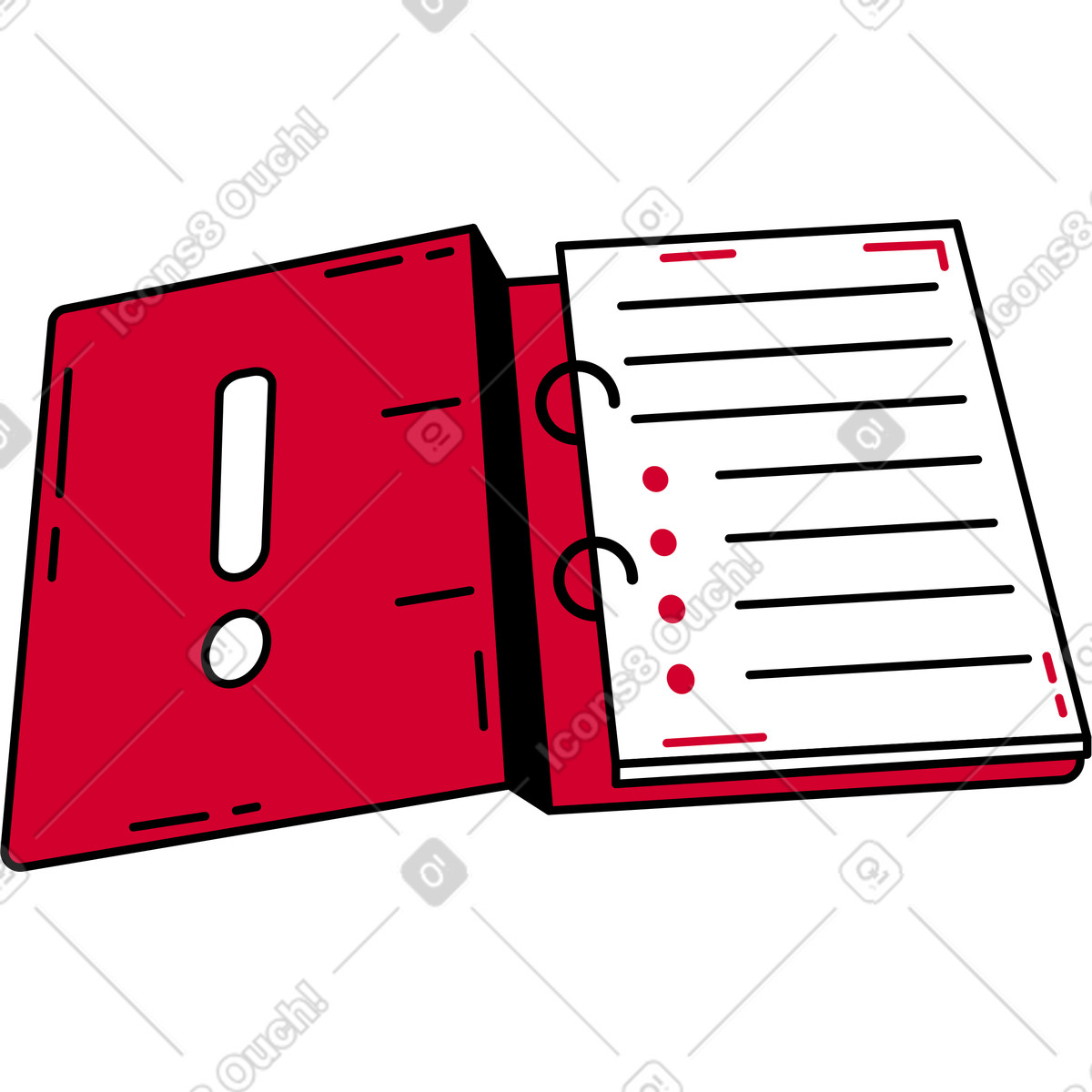 Ilustración Manual de usuario en estilo Ruby a descargar en PNG y SVG