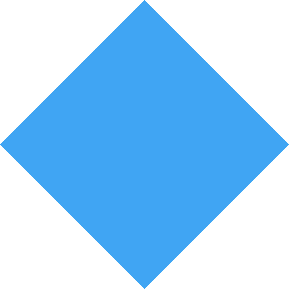 Rhombus blue-Illustration im Fogg-Stil als Download in PNG, SVG