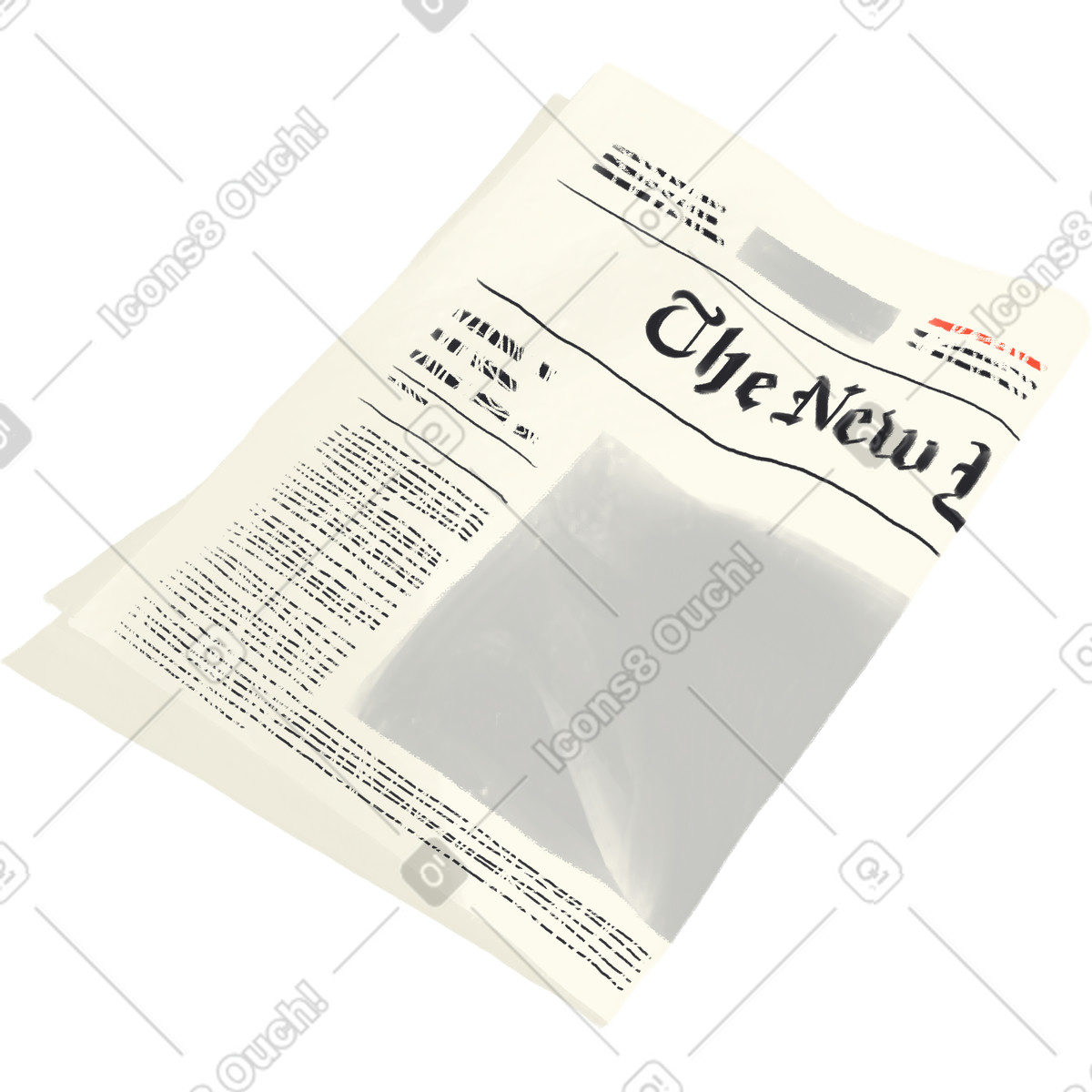 Newspaper illustration in Sunday style download in PNG, SVG