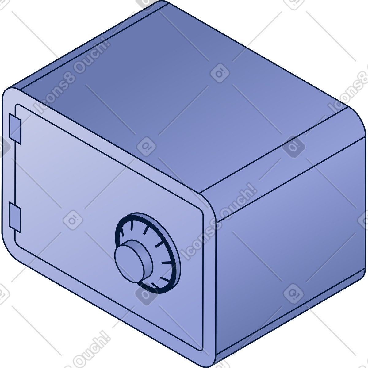 Metall sicher-Illustration im Neat-Stil als Download in PNG, SVG