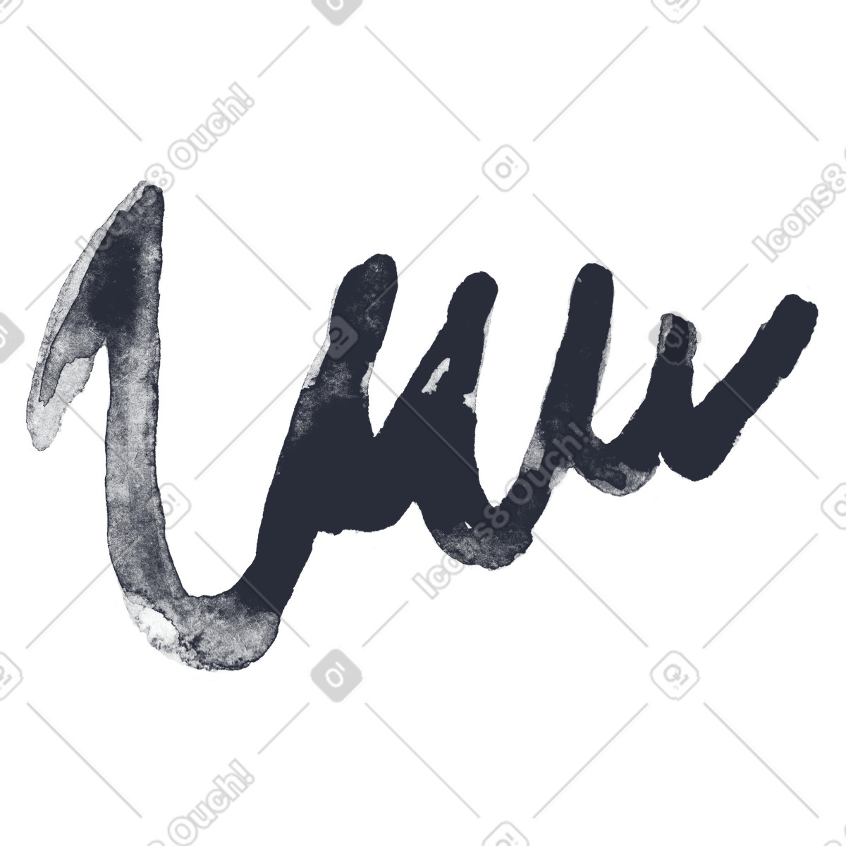 Ilustración Texto en estilo Inky a descargar en PNG y SVG