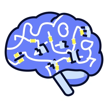 A human brain depicted as a complex circuit board with glowing pathways