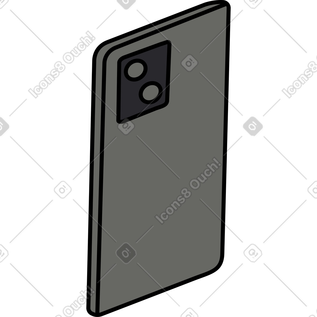 Ilustração de Telefone em no estilo Kindy para baixar em PNG, SVG