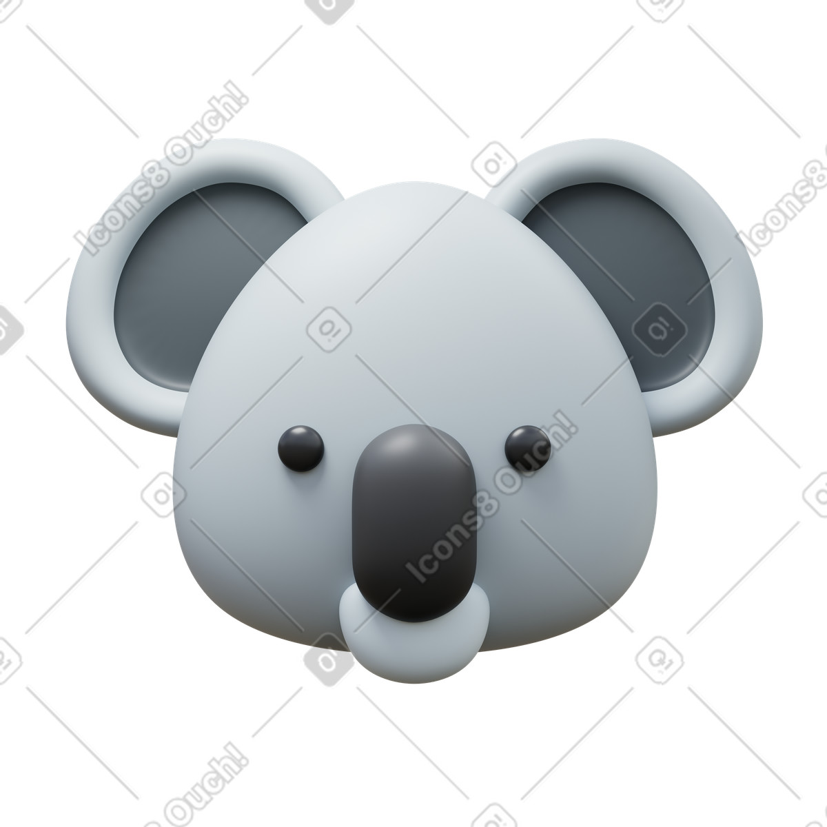 Koala illustrazione in stile 3D Fluency scarica in PNG, SVG