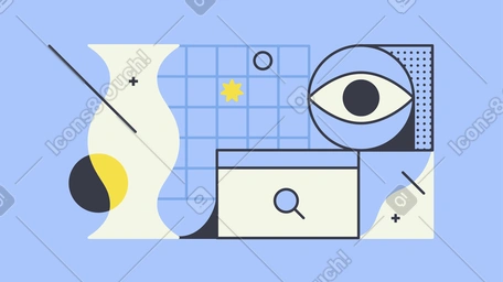 someone searching for something animated illustration in GIF, Lottie (JSON), AE