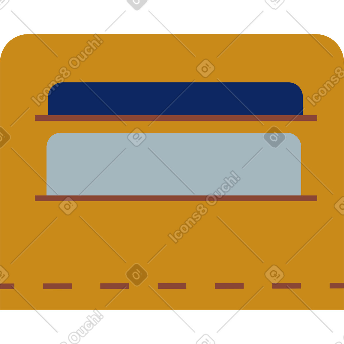 Titolare della carta illustrazione in stile Catchy scarica in PNG, SVG