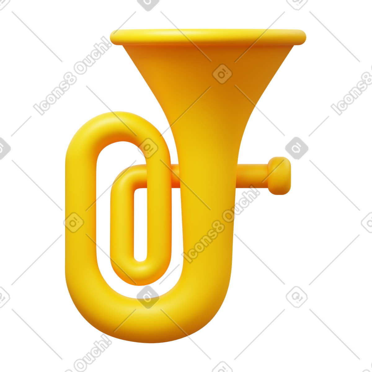 3D Fluency スタイルの Tuba のイラストをPNG、SVG形式でダウンロード